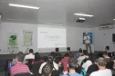 O analista da Celepar Vitório Furusho ministra palestra sobre Novidades do LibreOffice, na manhã desta quarta-feira, primeiro dia da Latinoware 2012