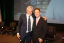 O diretor-geral da Itaipu Binacional, Jorge Samek e o presidente da Celepar, Jacson Carvalho Leite