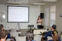 Jucelia de Lima Pires Machado, que tratou o tema GRF - Gestão de Recursos Financeiros da Educação