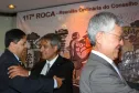 A esq. Carlson Aquistapasse, José Richa Filho e Cassio Taniguchi 