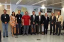  Henrique Salatino Miorelli (Sbgeo) e Cristina Viomar (Sbgeo), da equipe do BI da SEJU, Luiz Rodrigues Fantini (Cosin-D1) e Fábio José Kolling (Consin-D2), da equipe do Detran Fácil,  Marco Aurélio Barbosa, diretor de tecnologia do Detran; Marcos Traad, diretor-geral do Detran; Jacson Carvalho Leite, presidente da Celepar e Nelson Garcia, assessor de mercado da Celepar e Lucio Alberto Hansel, diretor administrativo-financeiro da Celepar    