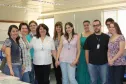 A secretária Izabel Cristina Cordeiro Pinto (de rosa ao centro), da GAD