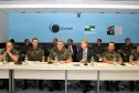 Reunião no Centro Integrado de Informações Estratégicas (CIIE)