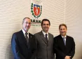 O Governo do Paraná lançou nesta segunda-feira (22) o novo site do Departamento de Trânsito do Paraná e o serviço de renovação automática da Carteira Nacional de Habilitação. Marcos Traad, Wilson Quinteiro e Jacson Leite