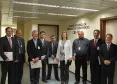 Reunião do Conselho de Administração da Celepar: Edson Casagrande, Lucio ALberto Hansel, Cassio Taniguchi, Jan Pereira, Anselmo Meyer, Tânia Volkmann, Roque José Muller Júnior, José Richa Filho e Jacson Carvalho Leite