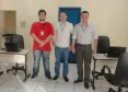 Da esquerda para direita - Luiz Eduardo de Santana e Oliveira, Fernando Suzarte Schiavon e Rodolfo Zanardi Loiola (NR Celepar - Maringá).