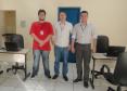 Da esquerda para direita - Luiz Eduardo de Santana e Oliveira, Fernando Suzarte Schiavon e Rodolfo Zanardi Loiola (NR Celepar - Maringá).