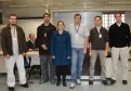 Carlos, Guilherme, Christianne, Fabiano, Jonathas, Joserley e, ao fundo, Alfredo. Equipe da Gerência de Serviços de Comunicação Multimídia, responsável na Celepar  pelo desenvolvimento de aplicativos para o portal móbile (m.pr.gov.br),  que disponibiliza informações do Detran