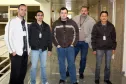 Ronaldo, Jasluk, Dawan, Sanchez e Tanamati equipe da DIDES-F2 responsável pelo desenvolvimento do sistema