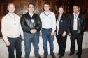Na foto, o pessoal da DIDES-D2, Márcio Luiz Hein, Alexandre Luiz Boruschenko Moro,Cristiano Precoma (DIDES-E1), Maria Tereza Rodrigues Pahl e Gilson Nishimoto