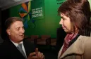 Presidente da Celepar, Jacson Carvalho Leite e a secretária de Inclusão Digital do Ministério das Comunicações, Lygia Pupatto