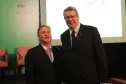 Jacson Carvalho Leite e  Solon Lemos Pinto, ex-presidente da Abep e atual vice-presidente da Brisa
