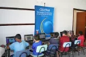 No estande da Celepar, os participantes da Ação Social tiveram acesso gratuito à internet e às redes sociais