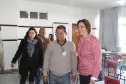 Valderi Pereira da Silva e a secretária da Justiça, Maria Tereza Uille Gomes