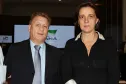O presidente Jacson Carvalho Leite e a secretária da Justica, Cidadania e Direitos Humanos, Maria Tersa Uilli Gomes