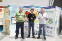Equipe Celepar que desenvolveu a nova versão do sistema: Jose Luiz Cesar Cotrino, Daniel Sa de Campos e Jacir Jose Lunelli.