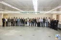 Os aniversariantes com a Diretoria
