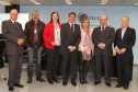 Reunião do Conselho de Administração da Celepar: Lucio Alberto Hansel, Vanderlei Norberto Rebelo, Tânia Volkmann, Luiz Sebastiani, Clecy Amadori, Paulo Henrique Carrano Santos e Jacson Carvalho Leite