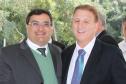 O secretário da Saúde, Michele Caputo Neto e o presidente da Celepar, Jacson Carvalho Leite