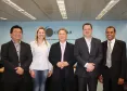 Sergio Yamada e Daniella Wodonis, da Assespro e Jacson Carvalho Leite, Mauro Sorgenfrei e Luiz Carlos Nunes, da Celepar   