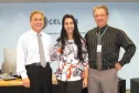 Jacson Carvalho Leite, Mara Lima e o diretor de infraestrutura e operações, Luiz Fernando Ballin Ortolani