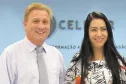 O presidente Jacson Carvalho Leite apresentou a política de TIC do Governo do Estado à deputada Mara Lima 