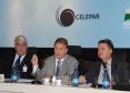Airton Hack, vice-presidente da ACP; Jacson Carvalho Leite, presidente da Celepar e Newton Tadeu Rocha, diretor do IIPR   
