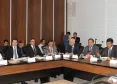 O presidente da Celepar, Jacson Carvalho Leite participa da reunião do governador Beto Richa com a equipe de governo, no Gabinete de Gestão de Informações, no Palácio Iguaçú