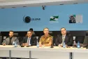 Reunião na Celepar para apresentação de sistema de TI para a área de segurança pública
