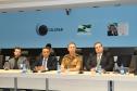 Reunião na Celepar para apresentação de sistema de TI para a área de segurança pública