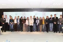 O grupo da Celepar e da Secretaria da Familia que participou da reunião na Companhia de Tecnologia da Informação e Comunicação do Paraná