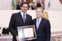 Prefeito de Ibiporã, José Maria Ferreira e o presidente Jacson Carvalho Leite