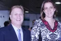 Jacson Carvalho Leite e a secretária da Justiça, Maria Tereza Uille Gomes