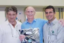 Rogerio Pietszekovski homenageado pelos seus 35 anos de serviços prestados na Celepar. 