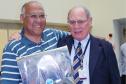 Elias Jorge da Silva Neto homenageado pelos seus 40 anos de serviços prestados na Celepar. 