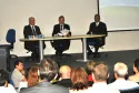 Reunião da Câmara Temática de Comercial e Tecnologia, realizada no auditório da Celepar.