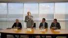 Governo do Paraná e o Tribunal Superior Eleitoral (TSE), firmam acordo de cooperação para integrar base de biometria. O Governador Beto Richa e o ministro Gilmar Mendes assinaram o acordo.Brasília, 14/11/2017.Foto: Divulgação ANPr