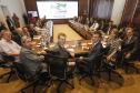 Governador Beto Richa em reunião com o secretariado do estado. Curitiba, 16/12/2015. Foto: Pedro Ribas/ANPr