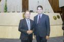 Jacson Carvalho Leite e o deputado estadual Guto Silva