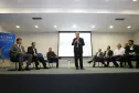 O secretário para Assuntos Estratégicos, Edson Casagrande e o presidente da Celepar, Jacson Carvalho Leite, assinam protocolo de intenções, para instalação da Rede 399 de internet para todos.Curitiba, 26-03-14.Foto: Arnaldo Alves / ANPr.