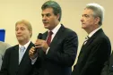 O governador Beto Richa participa, na Celepar, do lançamento do Projeto Escola de Gestão Inteligente. Participaram da solenidade: presidente da Celepar, Jacson Carvalho Leite, presidente do Tecpar, Julio Felix.Curitiba, 11-11-15.Foto: Arnaldo Alves / ANPr.