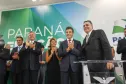 Governador Beto Richa, da posse ao novo Presidente da Cohapar, Abelardo Lupion, acompanhado pelos, Secretário da Casa Civil, Eduardo Sciarra, Secretário da Agricultura e Abastecimento, Norberto Ortigara, Secretária do Trabalho e Desenvolvimento Social, Fernanda Richa, Secretário de Planejamento, Silvio Barros, Presidente da Sanepar, Mounir Chaowiche, Presidente da Fomento, Juracy Barbosa Sobrinho e demais autoridades.Curitiba, 05/02/2015Foto: Pedro Ribas / ANPr