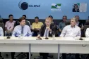 Uma delegação composta por mais de 30 pessoas, entre prefeitos, vice-prefeitos, secretários e diretores, acompanhou o primeiro vice-presidente da Assembleia Legislativa do Paraná, deputado Guto Silva (PSD), para uma reunião de trabalho na Celepar.