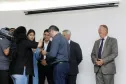 Governador Beto Richa lança o aplicativo Detran Fácil, acompanhado pelo diretor do Detran, Marcos Traad, pelo secretário chefe da Casa Civil, Valdir Rossoni e pelo presidente da Celepar, Jacson Carvalho Leite. Curitiba, 21/07/2016. 