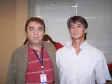 O funcionário da CELEPAR, Aluir João Bueno da Luz, comemorando seus 30 anos de serviços prestados para a empresa, os nossos agradecimentos, ao seu lado o presidente da FUNCEL, Newton Issao Hiromori