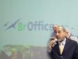 O presidente da CELEPAR, Nizan Pereira, na abertura do 2° Encontro Nacional do BrOffice.org, na FIEP, em Curitiba