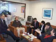 O Presidente da Celepar Nizan Pereira (a partir da esq.), Robson Valentin - Diretor de Operações, João Luis Borge Fossa (CA/RS), Michel Gobbato (CA/SP), Eduardo Schringer (CA/SP) e Marco Leone Fernandes (CA/SP) 