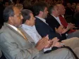 A partir da esq. o diretor-
presidente da CELEPAR e secretário 
de Assuntos Estratégicos, Nizan 
Pereira, o secretário de Estado da 
Comunicação Social, Airton 
Pissetti, o secretário da Educação, 
Mauricio Requião e o secretário de 
Obras Públicas, Julio Araújo Filho
na Escola de Governo, 18 de março 
de 2008
