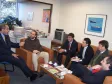 O Presidente da Celepar Nizan Pereira (a partir da esq.), Robson Valentin - Diretor de Operações, João Luis Borge Fossa (CA/RS), Michel Gobbato (CA/SP), Eduardo Schringer (CA/SP) e Marco Leone Fernandes (CA/SP) 