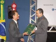 O Gerente de Inovação da SLTI do 
Ministerio do Planejamento, Corinto 
Meffe e um dos coordenadores da 
Associação Software Livre.Org (ASL), 
Sady Jacques
